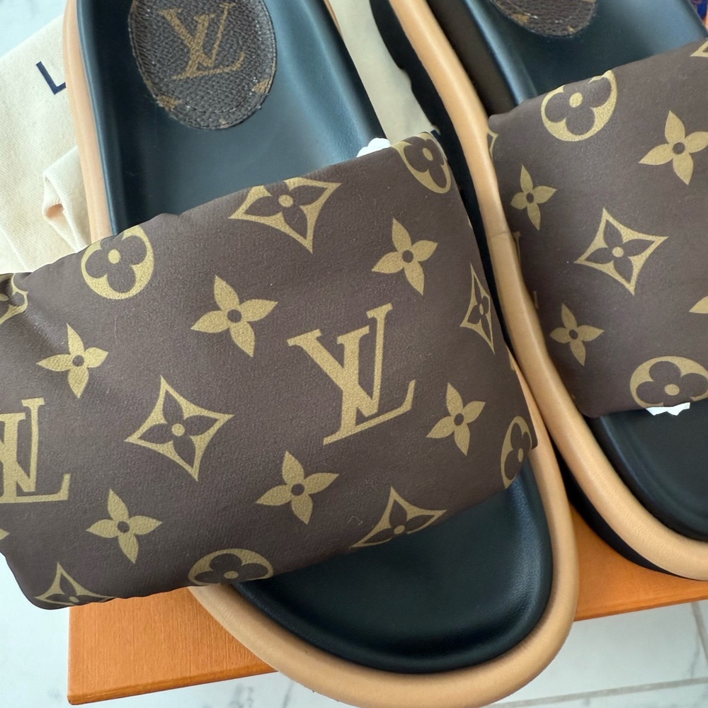 Louis Vuitton Monogram Pillow Slides - Picture 2 of 7